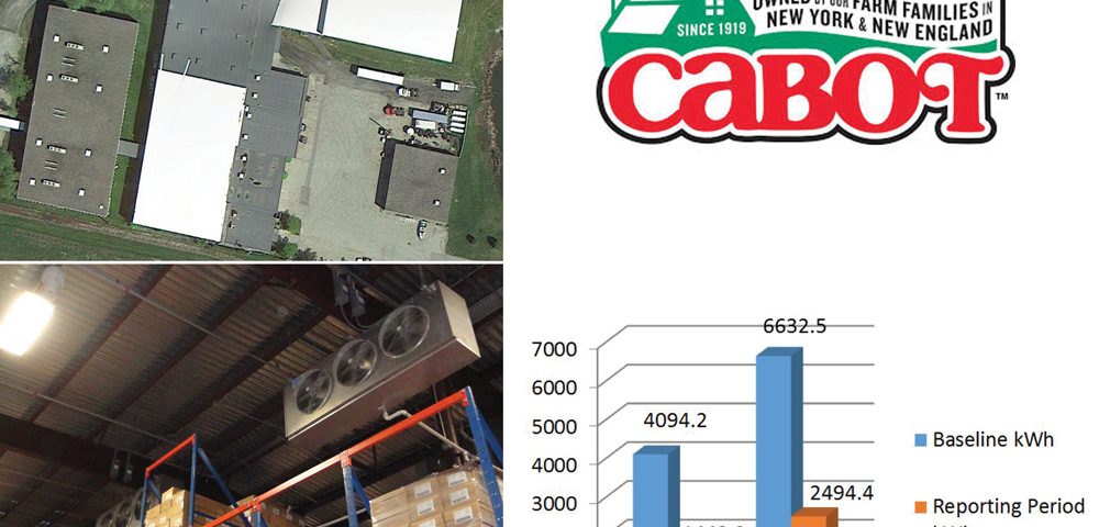 Cabot Farms of New England Logo and facility; A CTI case study.