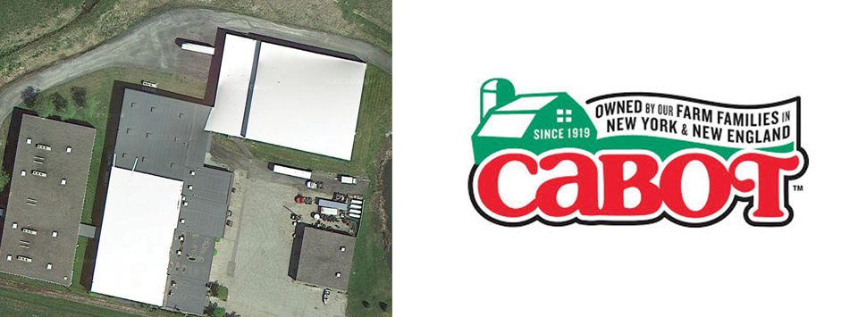 Cabot Farms of New England Logo and facility; A CTI case study.