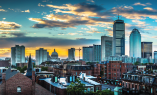 Boston Skyline. Control Technologies provides building solutions and services for a variety of building types.