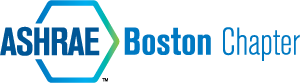 Logo for the ASHRAE Boston Chapter for an upcoming 2018 tradeshow.