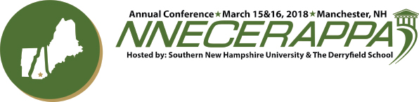 nnecerappa 2018 logo for annual conference held in Manchester, New Hampshire at Southern New Hampshire University